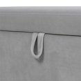 thumbnail image 4 of Knox 47" Upholstered Modern Farmhouse Storage Bench Opal Grey Velvet, 4 of 6