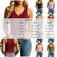 thumbnail image 4 of AHTJRT Ribbed V Neck Tank Tops for Women Stretch Slim Fit Sleeveless Crop Tops Active Leisure Workout Casual Tops Purple XXL, 4 of 8