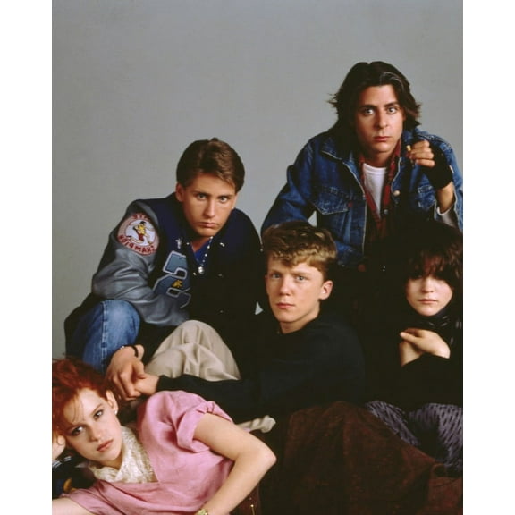 The Breakfast Club Iconic Ringwald Hall Sheedy Nelson Estevez Pose 24X36 Classic Hollywood Poster