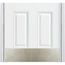 Deck the Door Decor | Door Kick Plate - Stainless Steel - Artisan Embossed Hammered Pattern - Screw Mount - 6âx30â