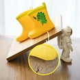 thumbnail image 6 of Zwiiyzr Toddler Boys Girls Shoes 18 Months-10.5 Years Rain Booties Cute Dinosaur Baby Infant Kids Cartoon Rain Booties Yellow, 6 of 6