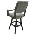 thumbnail image 2 of Tobias Designs Casa 34" Swivel Wood Extra Tall Bar Stool in Natural Fun/Smoked, 2 of 2