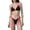 Black, variant on Bloom Chic Swimwear Triangle Bikini Two Piece Wear Stylish Vacation Top for Women,Red,S