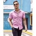 thumbnail image 3 of COOFANDY Men's Short Sleeve Muscle Fit Dress Shirts Casual Button Down Shirt, 3 of 6