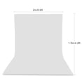 thumbnail image 4 of Photography Backdrops White Studio Backdrop Non Woven Fabric Portrait Background Screen Washable Reusable Non Reflective for Home Photography Video Production Black White 1x1.5m, 4 of 6