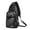 Black, variant on Stylago Leather Crossbody Sling Backpack for Women Men Vintage Leather Chest Bag Hiking Daypack Work Shopping Shoulder Purse Black