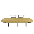 thumbnail image 3 of Mandala Futon Couch, Flourish Pattern with Paisley Botanical Garden Curvy Persian Fashion, Daybed with Metal Frame Upholstered Sofa for Living Dorm, Loveseat, Yellow and Pale Yellow, by Ambesonne, 3 of 4