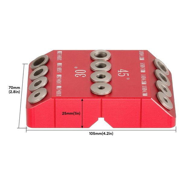 30/45/90° Angle Drill Hole Guide Jig for Angled and Straight Hole,Cable