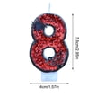thumbnail image 2 of VAIFTILNO Halloween Themed Birthday Candles, Number Candles 0-9, Numeral Cake Topper with Spider & Web Decor for Halloween Cake Decor (More Styles), 2 of 7