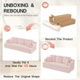 thumbnail image 7 of Homall Cloud Boneless Modern Couch Fluffy Group Sofas & Couches With two Cup Holder for Family,Pink, 7 of 7