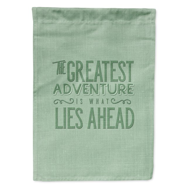 "Treasures BB5452GF Garden Size Greatest Adventure Lies Ahead Bandera, pequeño, multicolor" Caroline's Treasures BB5452GF
