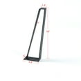 thumbnail image 3 of Home Soft Things 4pcs Table Legs - Trapezoid - Black - 16'', 3 of 8