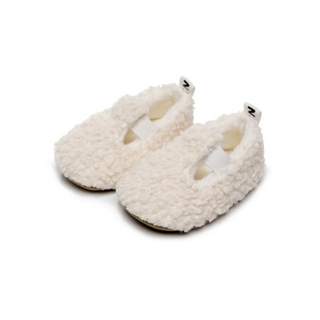 

Rotosw Baby Girls Casual Shoes First Walker Flats Prewalker Slippers Breathable Comfort Wedding Cute White 6.5C