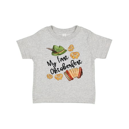 

Inktastic My 1st Oktoberfest Green Hat Accordion and Pretzels Gift Baby Boy or Baby Girl T-Shirt