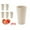 Beige, variant on Wheat Straw Reusable Cup (17 oz), Unbreakable Drinking Glasses Sets of 6, Dishwasher Safe Tumbler, Lightweight, BPA Free and Eco Friendly, Tumbler for Kitchen Outdoor, 500ML (6Pcs/Beige)
