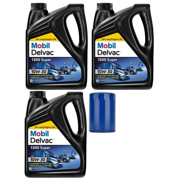 Mobil Syn Blend 10W30/AC Delco Filter 6.6L Duramax Oil Change Kit