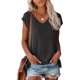 thumbnail image 5 of Tops para mujer Verano Camisetas 2023 Moda Básica Manga Corta Cuello Redondo Suelto Vestido Túnica Blusa Lindo Gráfico Camisetas, 5 of 5