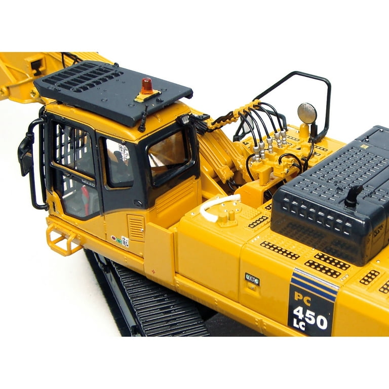 Komatsu PC450LC Excavator Short Boom with Bucket Yellow 1/50
