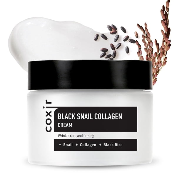 Crema de Colágeno de Caracol Coxir Negro sin Parabenos para Cuidado de la Piel Coreana