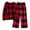 Wine, variant on 2 Piece Women's Plaid Plush Fleece Pajama Sets Winter Warm Crewneck Long Sleeve Tops Wide Leg Pants Soft Loungewear S-XXL