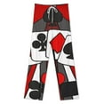 thumbnail image 3 of Artistic Fun Playing Cards Abstract Art Women's Pajamas Pajama Pants Women's Sleepwear Lounge Sleep Bottoms Stretch with Pockets, 3 of 7