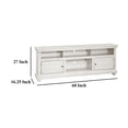 thumbnail image 5 of Ayne TV Stand Media Cabinet, 2 Doors and 4 Shelves, White Wood 60 Inch, 5 of 5