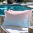 thumbnail image 4 of Decorative Throw Pillow Covers 12x20 Inch Set of 2 Ombre Blue Pink Home Decor Pillow Cases for Couch, Gradient Color Cushion Case for Living Room Bedroom Bed Car Chair, 4 of 9