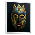 thumbnail image 2 of Designart "Tribal Akan African Mask II" African Tribal Floater Framed Canvas Art Print, 2 of 7