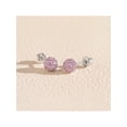 thumbnail image 6 of 925 Sterling Silver 4mm CZ Burst Kids Screw Back Earring Studs Toddler Girls, 6 of 8