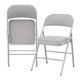 thumbnail image 1 of QinaQin Set de 2 sillas plegables de metal con asiento y respaldo acolchado, fáciles de guardar, ideales para casa, oficina, fiestas o uso interior y exterior, 1 of 6