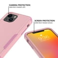 thumbnail image 4 of Mantto for iPhone 13 Case, Heavy Duty Shockproof Drop Protective Hybrid 3 Layer Full Body Rugged Military Grade Protection Hard PC Phone Cover For iPhone 13, Pink, 4 of 5