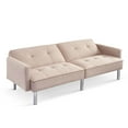 Tonopah 85" Large Modern Convertible 3 in 1 Fabric Covered Futon with