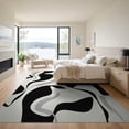 thumbnail image 3 of ODIKA 9'x12' Washable Area Rug Non-Shedding, Easy Care Bold Negative Para Habitacion Alfombras Minimalist Abstract Playful for Master Suite, California King, Under Bed, 3 of 7