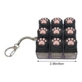 thumbnail image 2 of Keyboard Fidget Toy, Cute Catpaw Clicky Keyboard Fidget Clicker Keychain, Cat Paw Key Button Stress Relief Fidget for Adult to Anxiety Decompression (black-9), 2 of 7