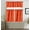 ORANGE, variant on Tony's Collection 3pc 3D Print  Design Kitchen Curtain Blackout Solid Color Rod Pocket Short Window Set 2 26"x36"(each) Tier Panel   1 52"x18" Matching Valanc