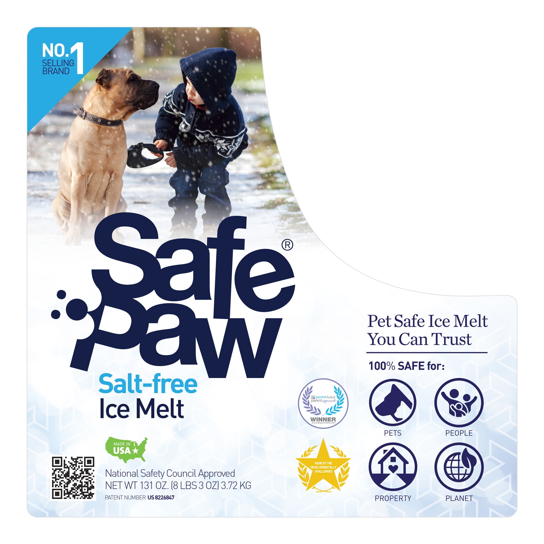 Safe Paw Salt Free Ice Melter for Dogs