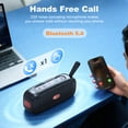 thumbnail image 6 of [New Arrival] Portable Bluetooth Speaker with Stereo Sound, Deep Basss, IPX7 Waterproof, 24-Hour Playtime, Wireless Speaker for Home, Outdoors, Travel, 6 of 12