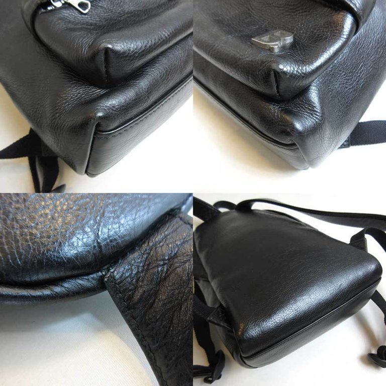 Balenciaga Black Leather Mini Backpack with \'B.\' Logo Balenciaga | Bags | Balenciaga Backpack | Poshmark main image 2