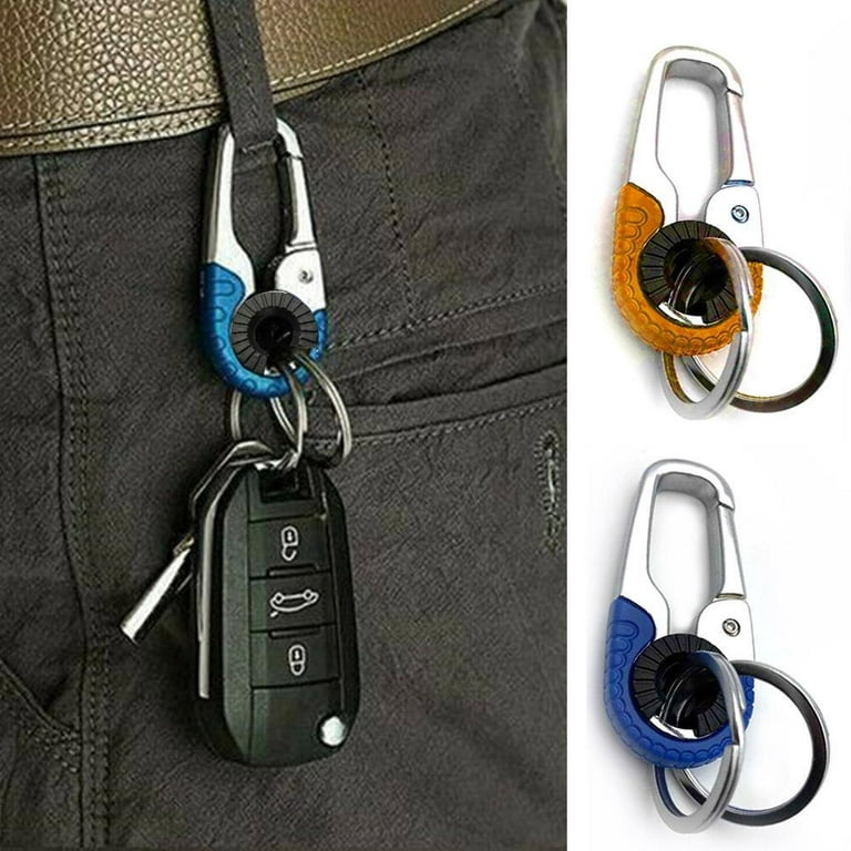 Keychain hook metal buckle outdoor carabiner mountaineering car ring new  tool keychain double G1A8 