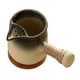 thumbnail image 2 of Tetera de cerámica de 580 ml con posavasos y asa lateral, tetera tradicional china. Negro degradado, 2 of 9