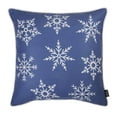 thumbnail image 2 of Christmas Snowflakes Decorative Single Throw Pillow 18" x 18" Blue & White Square for Couch, Bedding, 2 of 6