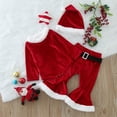 thumbnail image 5 of RIJOPUTY Baby Boy Christmas Outfit 18-24 Months Baby 1st Christmas 4t Girls Christmas Infant Girl Clothes 3-6 Months Little Brother Outfit Boys, Red 12-18 Months, 5 of 9