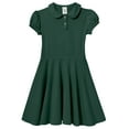 thumbnail image 2 of Made in USA Soft Cotton Jersey S/S Peter Pan Polo Twirly Dress, 2 of 5