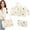 White, variant on Grusce 2PCS Maternity Bag, Large Capacity Duffel Tote Diaper Tote Bags with Shoulder Strap and Multiple Pockets