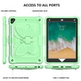 thumbnail image 4 of Dteck for iPad 6th 5th Generation Case with Kickstand Butterfly Wings Pencil Holder, Heavy Duty Hard Rugged Protective Cover Kids Girls for 9.7 inch iPad 6th/5th Gen/Air 2,Green, 4 of 8