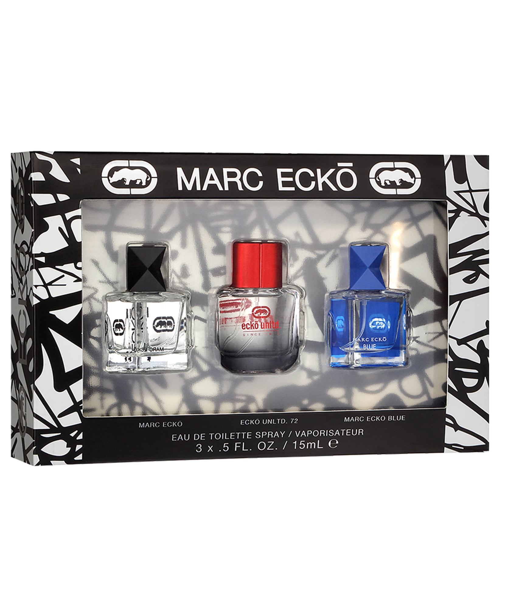 Marc Ecko Assorted Mini Cologne Gift Set for Men, 3 Pieces