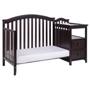 AFG Baby Furniture Kali 4-in-1 Convertible Crib and Changer, Espresso