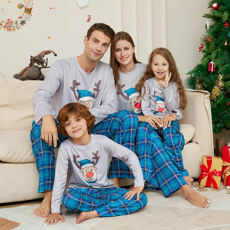 Baozhu Family Holiday Matching Pajamas Sets Matching Christmas Pajamas For Couple Bf and Gf Walmart