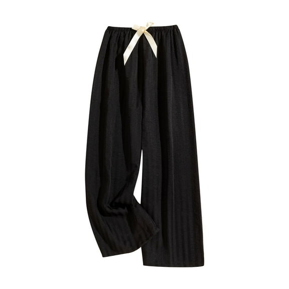 Women's Plus Size Sleep Pants Akafmk Women Cotton Pajamas Pants Soft Sleepwear Bottom Pants Solid Color Loose Home Pants Lightweight Loungewear Pants with Pockets