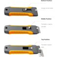 thumbnail image 6 of Razor Blade Scraper Tool with 15pcs Extra Blades, Cleaning Razor Scraper for Glass, Glass Top Stove Scraper for Oven Door, Cooktop Scraper, Glass Scraper Cleaning Paint from Glass (Gray), 6 of 6